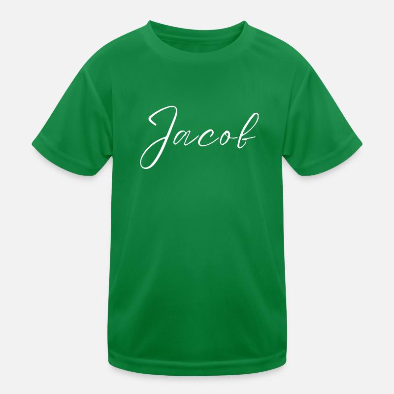 Jacob Name mit J Jungenname Junge Geburt Baby Boy Kinder Funktions-T-Shirt