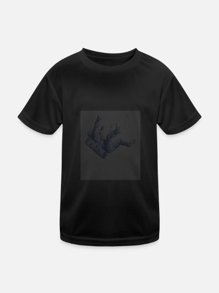 astronaut - Kids Functional T-Shirt - black - Front