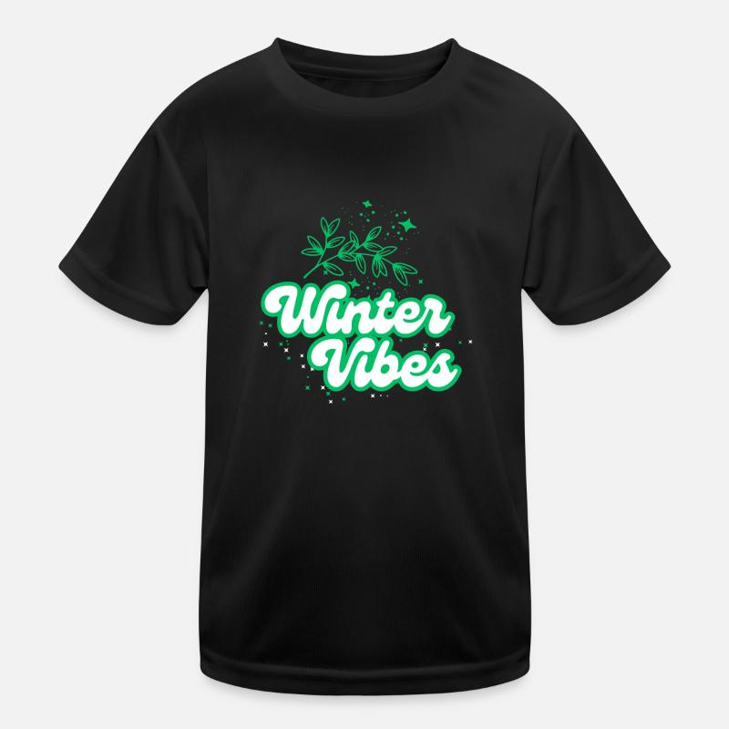Winter vibes Kinder Funktions-T-Shirt