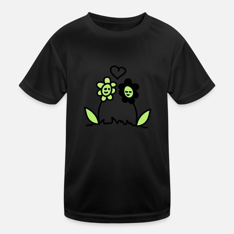 Fleurs dans l'amour T-shirt sport Enfant