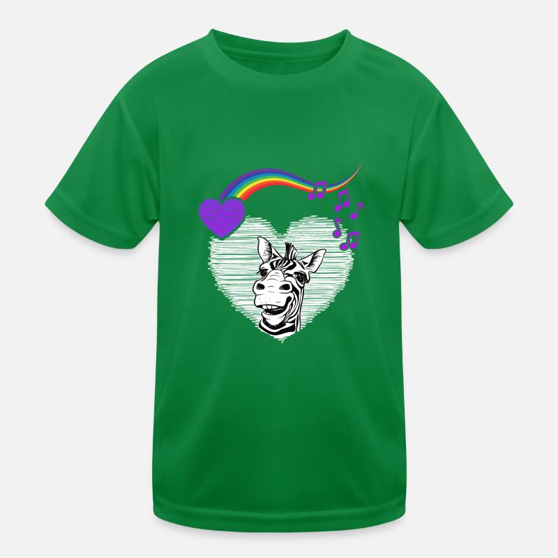 LGTB Zebra Regenbogen pride queer Zebrafell Kinder Funktions-T-Shirt