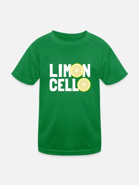 Limoncello, liqueur de citron, Limoncino, Italie - T-shirt sport Enfant - vert - Devant