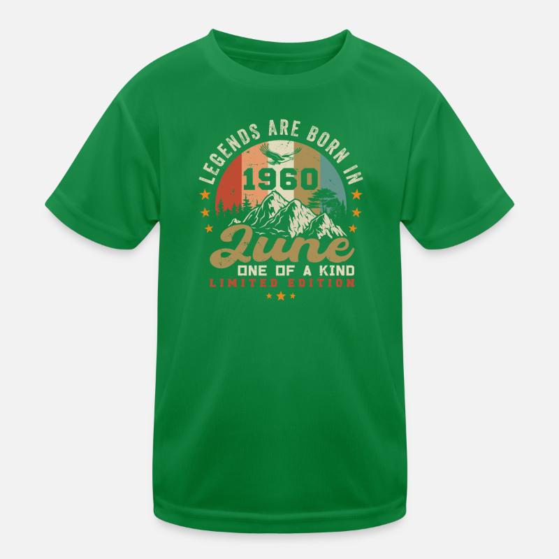 Juin 1960 Anniversaire Juni 1960 Juni T-shirt sport Enfant