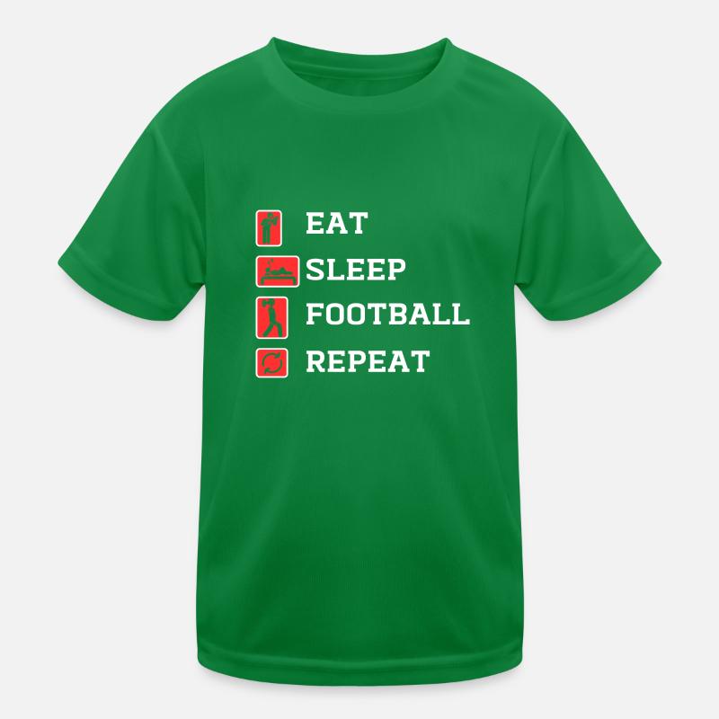 FOOTBALL REPEAT Kids Functional T-Shirt