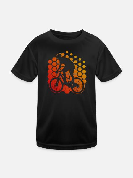 Men's Cyclists Cycling Women's Cycling - Kids Functional T-Shirt - black - Front