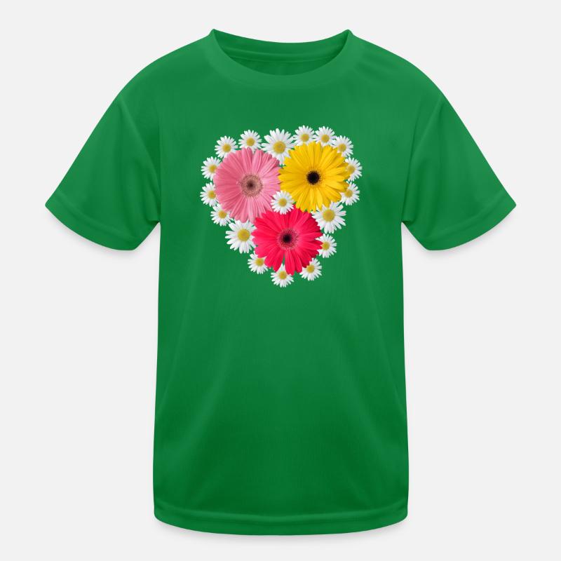 Gerbera fleur marguerites motif floral T-shirt sport Enfant