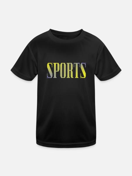 Sports - Kids Functional T-Shirt - black - Front