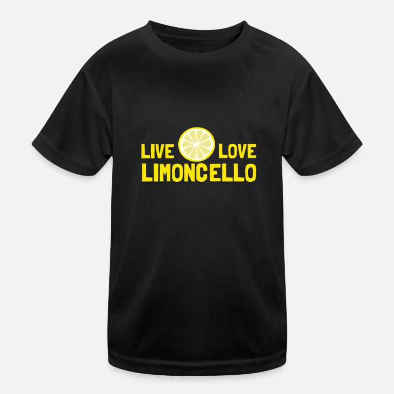 Live, Love, Limoncello, Italy Kids Functional T-Shirt