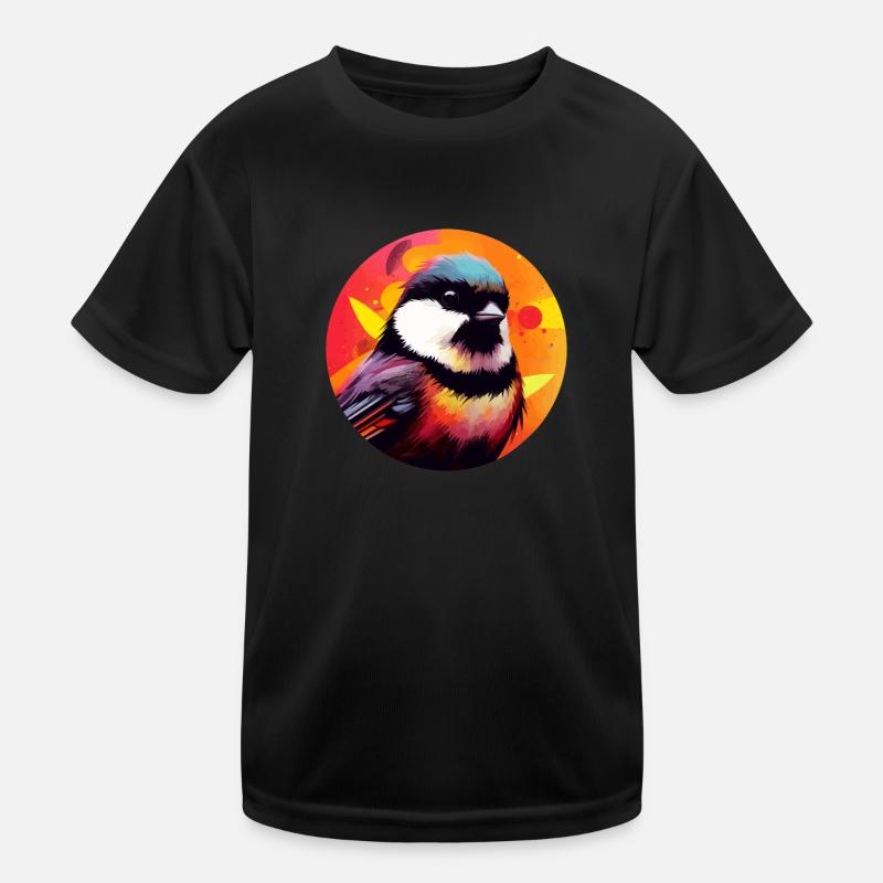 Chickadee bird Kids Functional T-Shirt