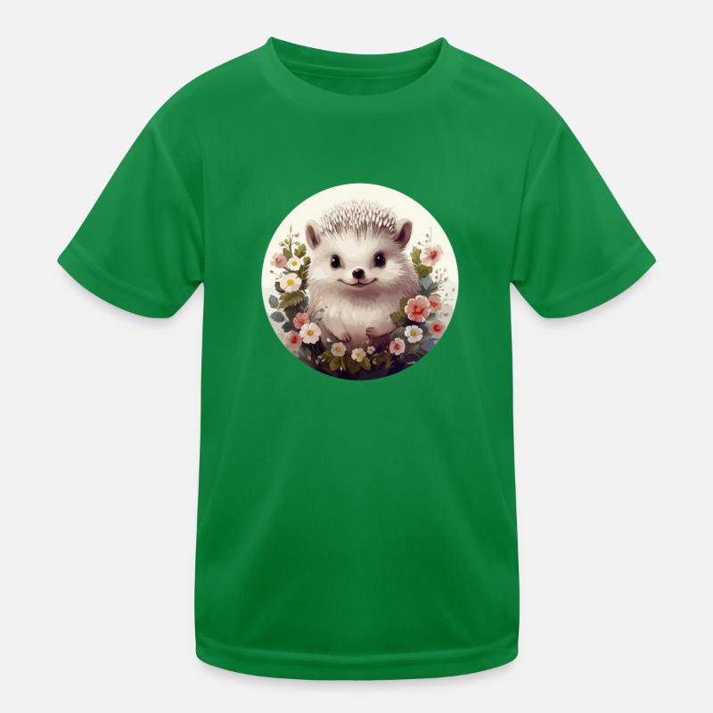 Cute hedgehog Kids Functional T-Shirt