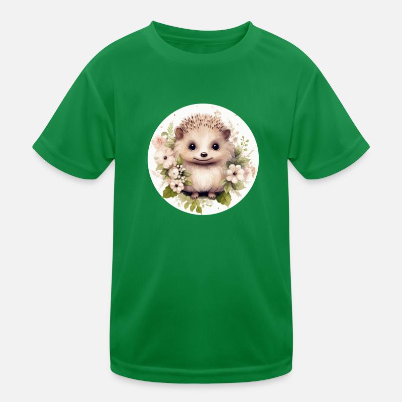 Süßer Igel Kinder Funktions-T-Shirt