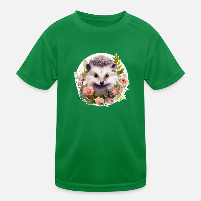 Süßer Igel Kinder Funktions-T-Shirt