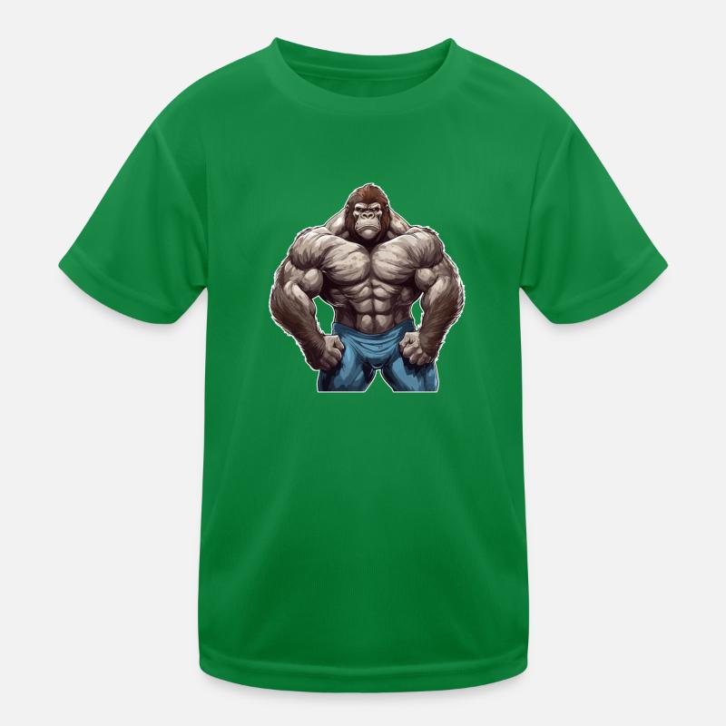 Bodybuilder Gorilla T-shirt sport Enfant
