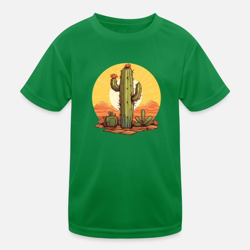 Kaktus Kinder Funktions-T-Shirt