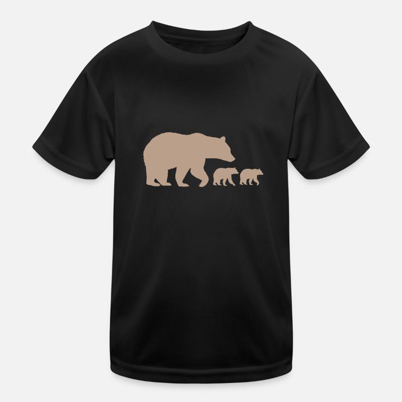 Bear Mama Uncle Papa Parents Kids Functional T-Shirt