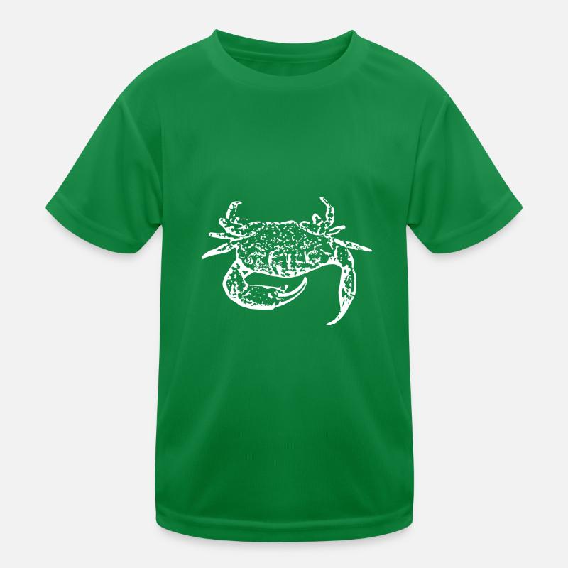 Crab white Kids Functional T-Shirt