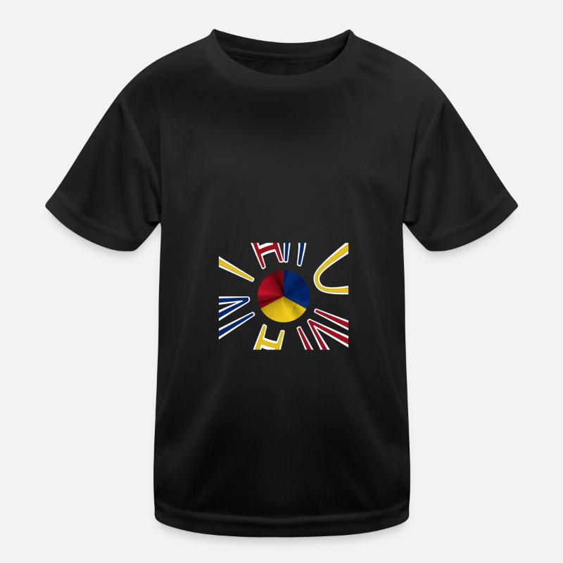 Rumänien Flagge Bukarest Kinder Funktions-T-Shirt