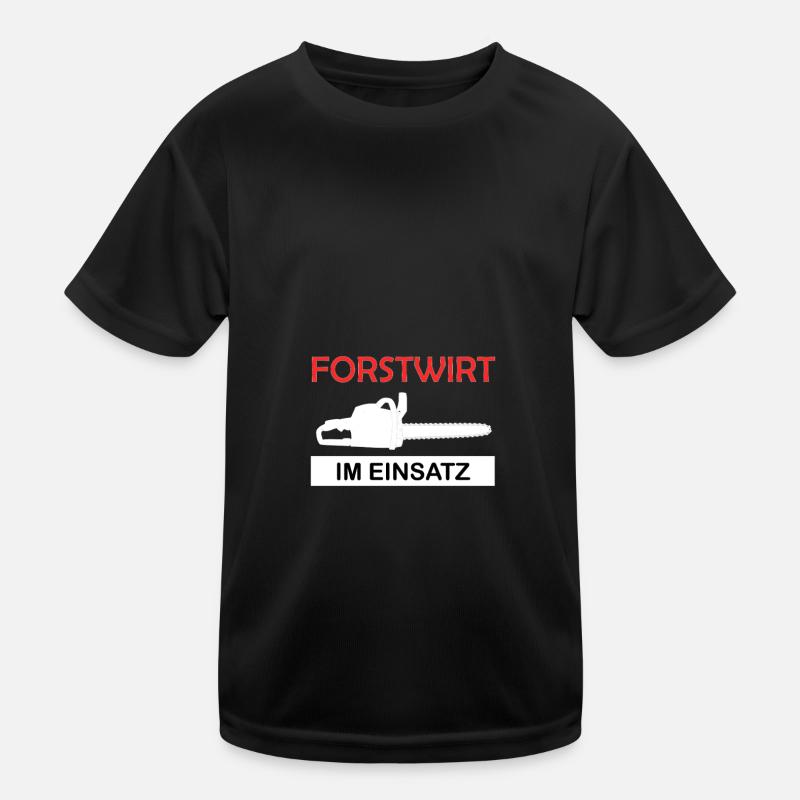Forester in action Forest worker Forest worker Kids Functional T-Shirt