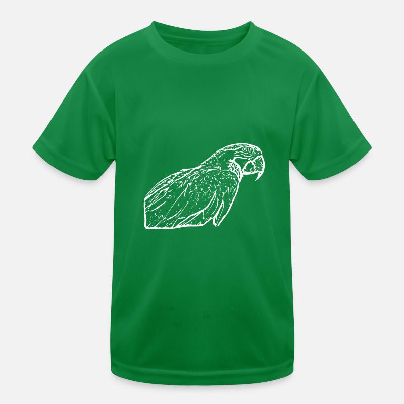 Perroquets Oiseau Blanc T-shirt sport Enfant