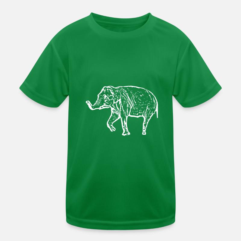 Blanc éléphant T-shirt sport Enfant