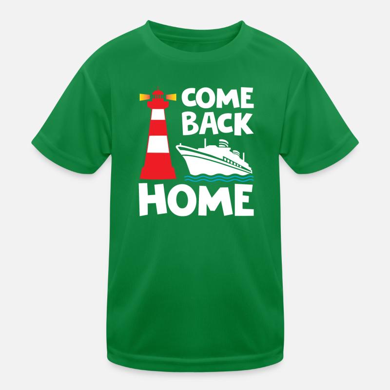 Come Back Home Lighthouse Kinder Funktions-T-Shirt