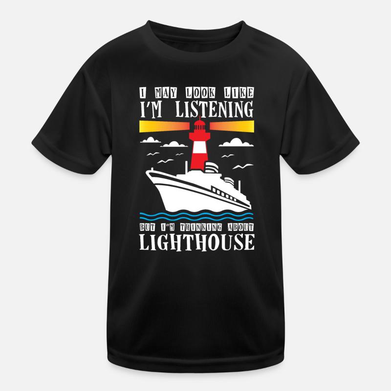 Penser à Lighthouse Lovers Lighthouse T-shirt sport Enfant