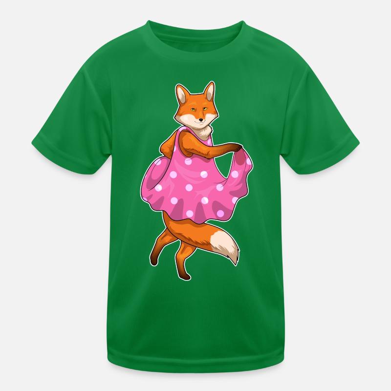Fuchs Polka Dots Kleid Kinder Funktions-T-Shirt