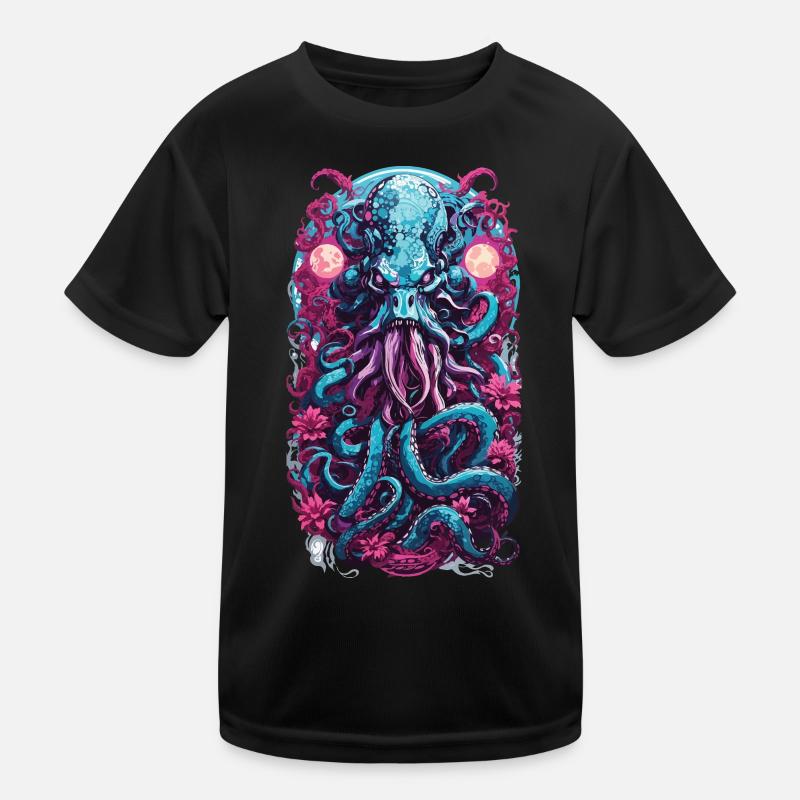 Pieuvre sombre monstre Goth Pastel Design T-shirt sport Enfant