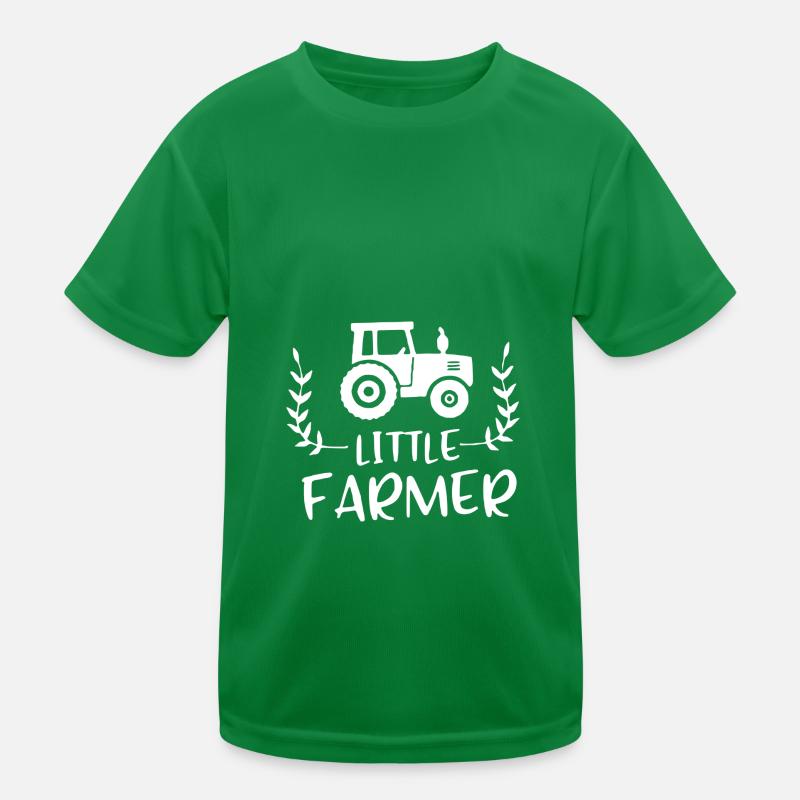 Petit fermier avec tracteur T-shirt sport Enfant