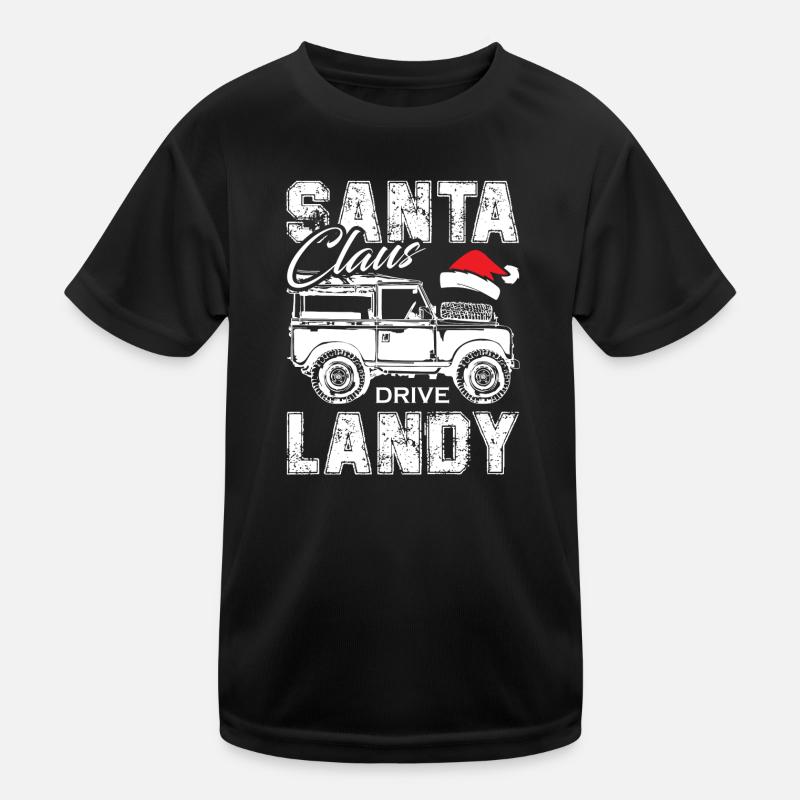 Santa Claus Drive Landy Kids Functional T-Shirt