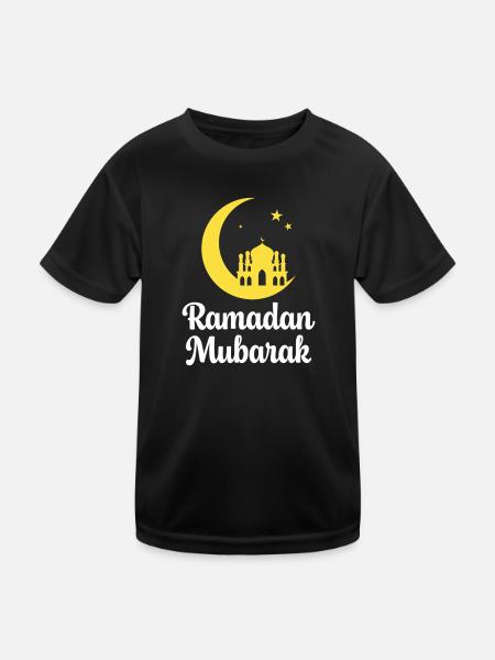 Ramadan Murbarak - Kids Functional T-Shirt - black - Front