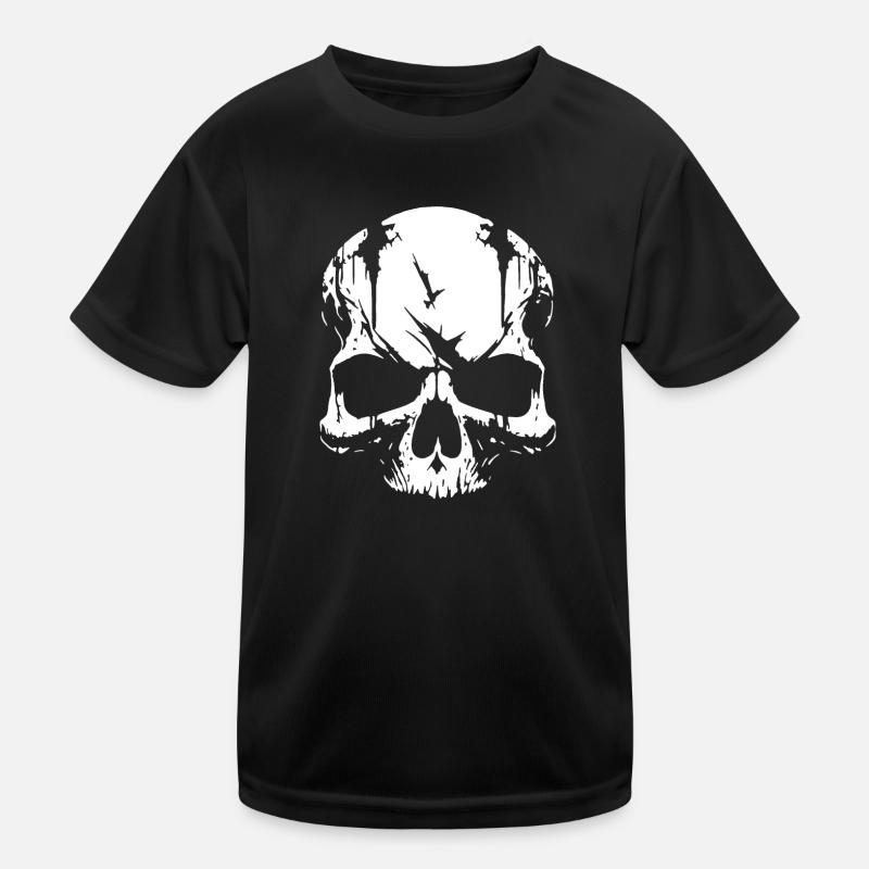 Skull Pirate Rebel Kids Functional T-Shirt
