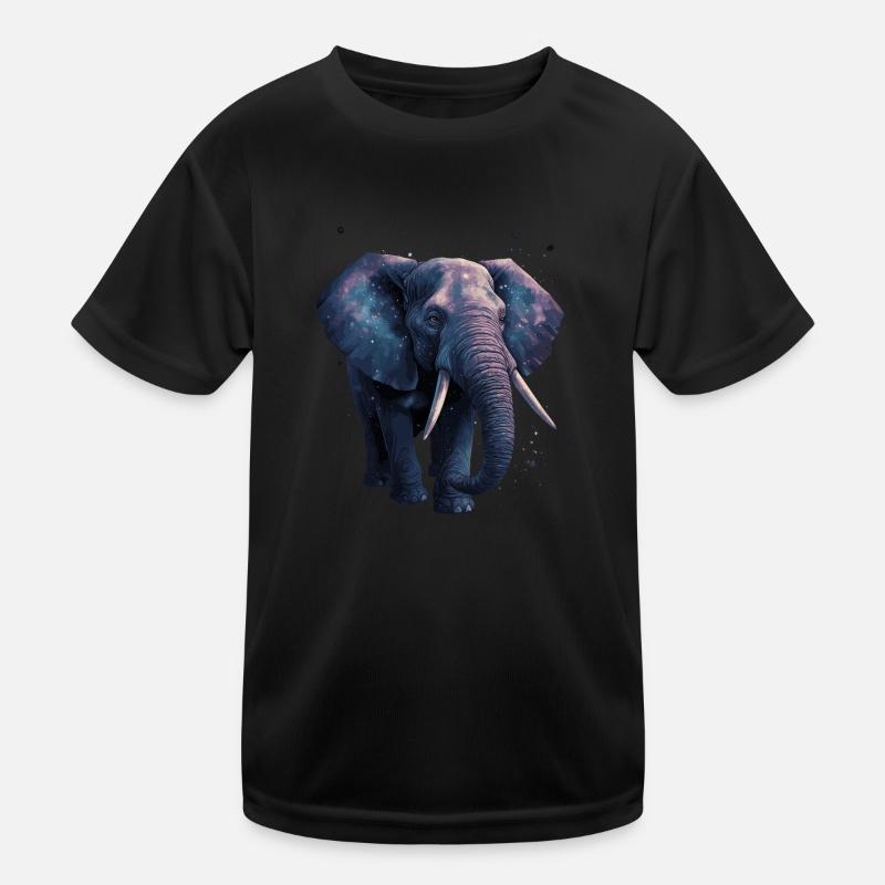 Elefant Afrika Kinder Funktions-T-Shirt