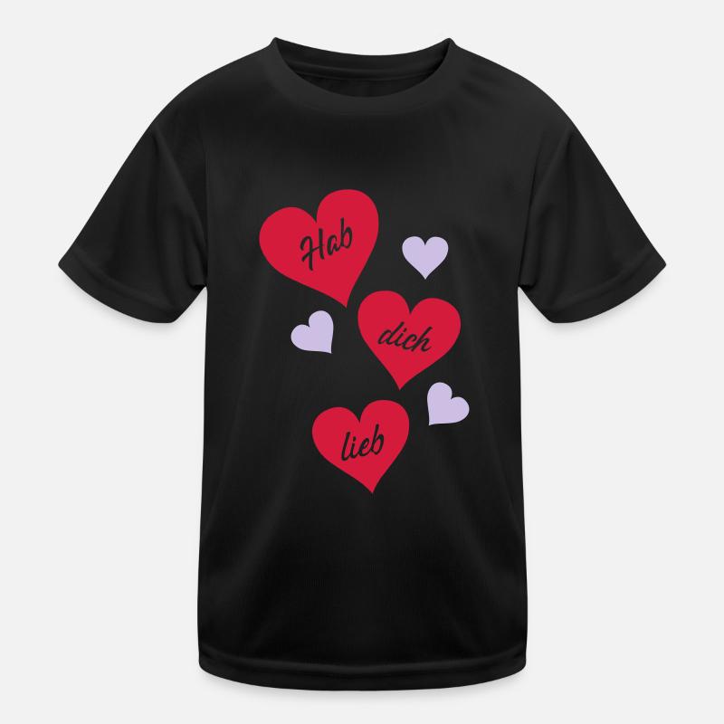 hab_dich_lieb_02 Kinder Funktions-T-Shirt