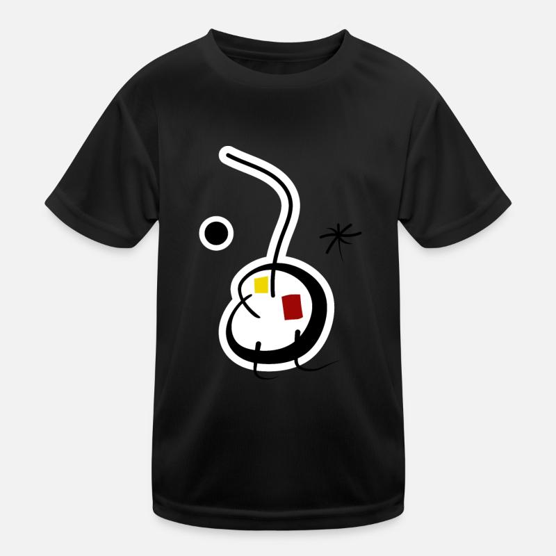 Abstract - Kids Functional T-Shirt - black