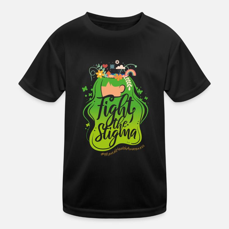 Ruban vert La santé mentale lutte contre la stigmatisation T-shirt sport Enfant