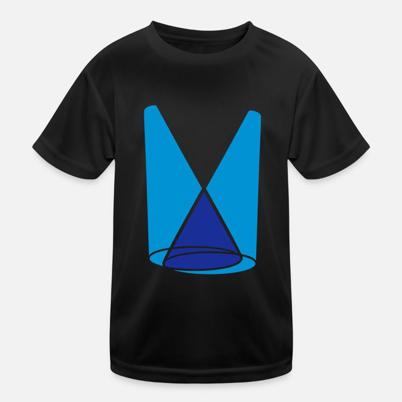 2 projecteurs cône de lumière scène T-shirt sport Enfant