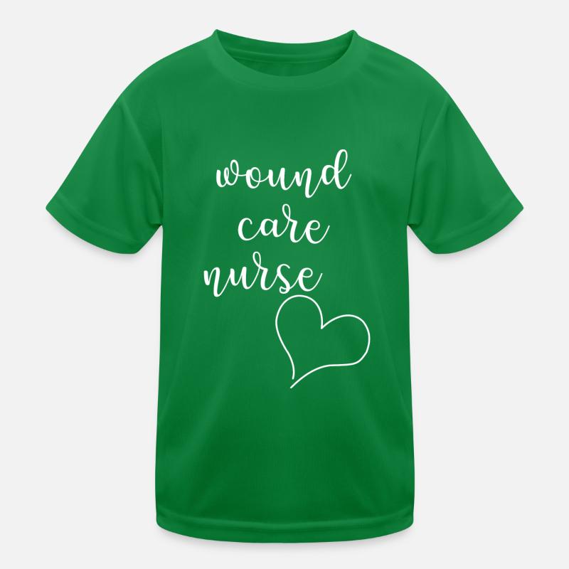 wound care nurse Herz Krankenschwester Kinder Funktions-T-Shirt