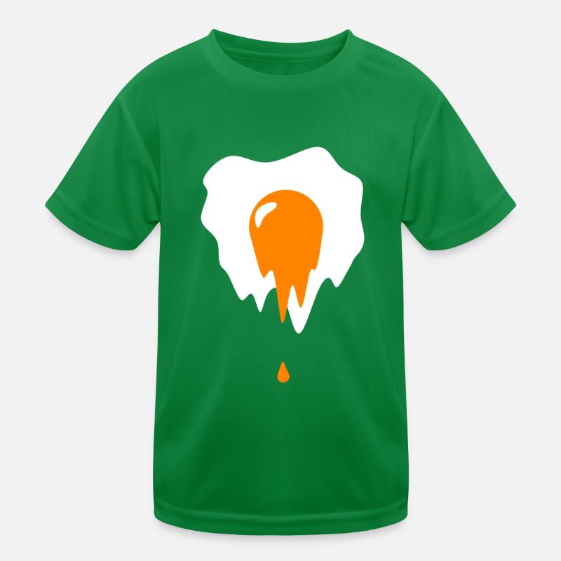 Runny fried egg Kids Functional T-Shirt