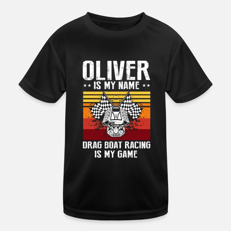 Conception de bateaux de course pour les courses de dragsters T-shirt sport Enfant