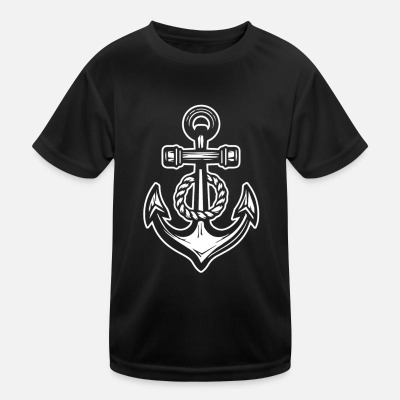 Anchor Boat Ship Nautical Kids Functional T-Shirt