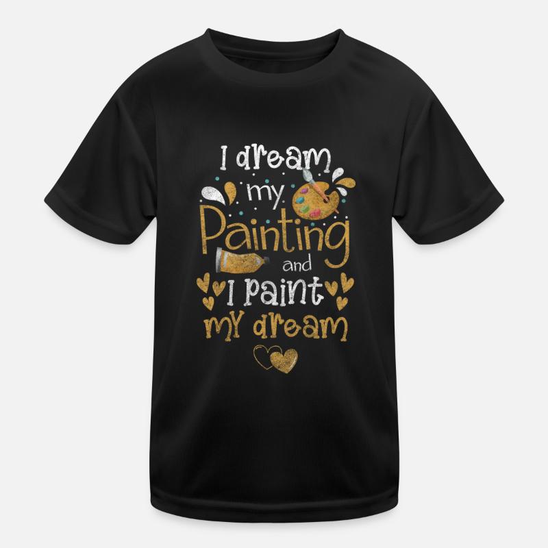 Maler Malen Farbe Handwerk Kinder Funktions-T-Shirt