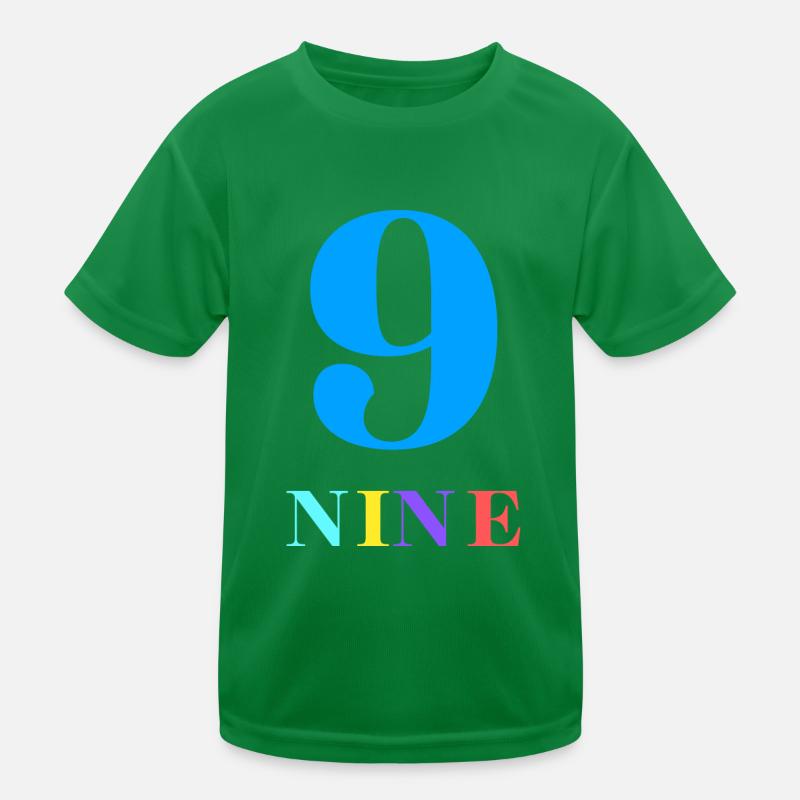 Nine-9e anniversaire T-shirt sport Enfant