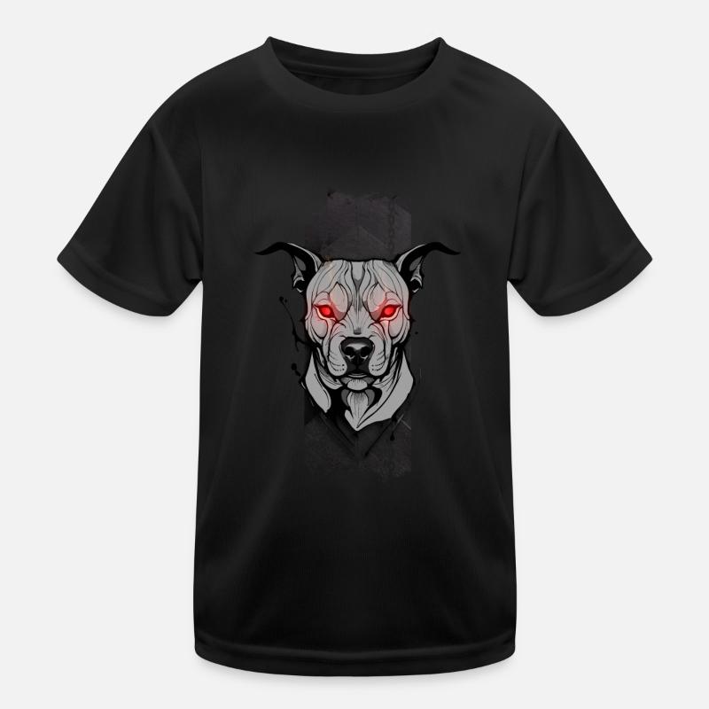 Gardien de l’enfer : le regard cramoisi de PitBull T-shirt sport Enfant