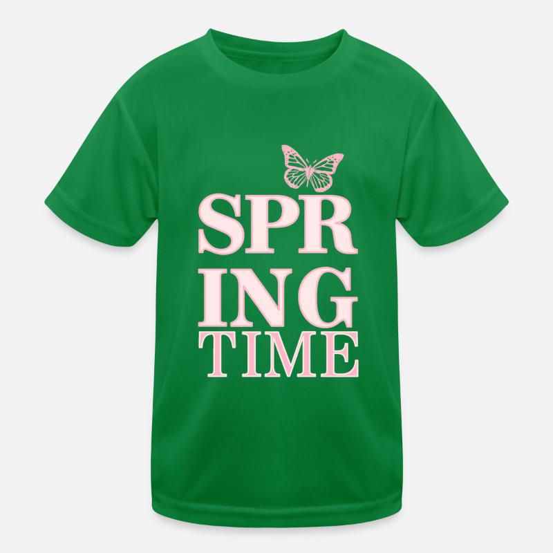 Spring Time - Spring is here! Kids Functional T-Shirt