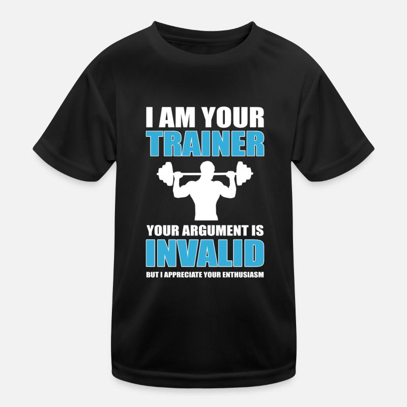 Fitnesstrainer Kinder Funktions-T-Shirt