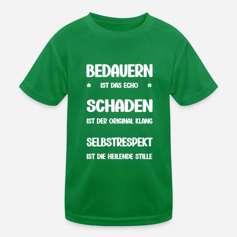 Regret - Harm - Self-Respect Kids Functional T-Shirt