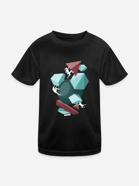 Spaß-Team - Kinder Funktions-T-Shirt - Schwarz