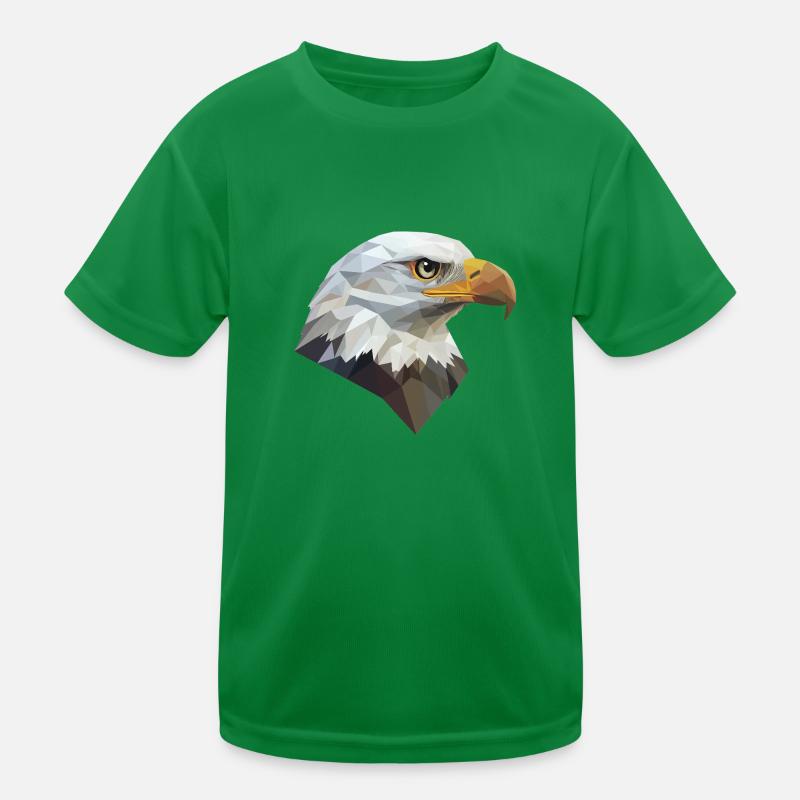 Conception de logo Eagle Head Low Poly Art T-shirt sport Enfant