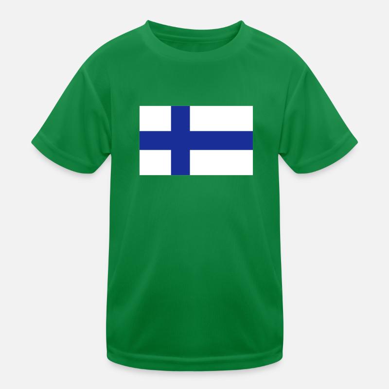 Drapeau national de la Finlande T-shirt sport Enfant
